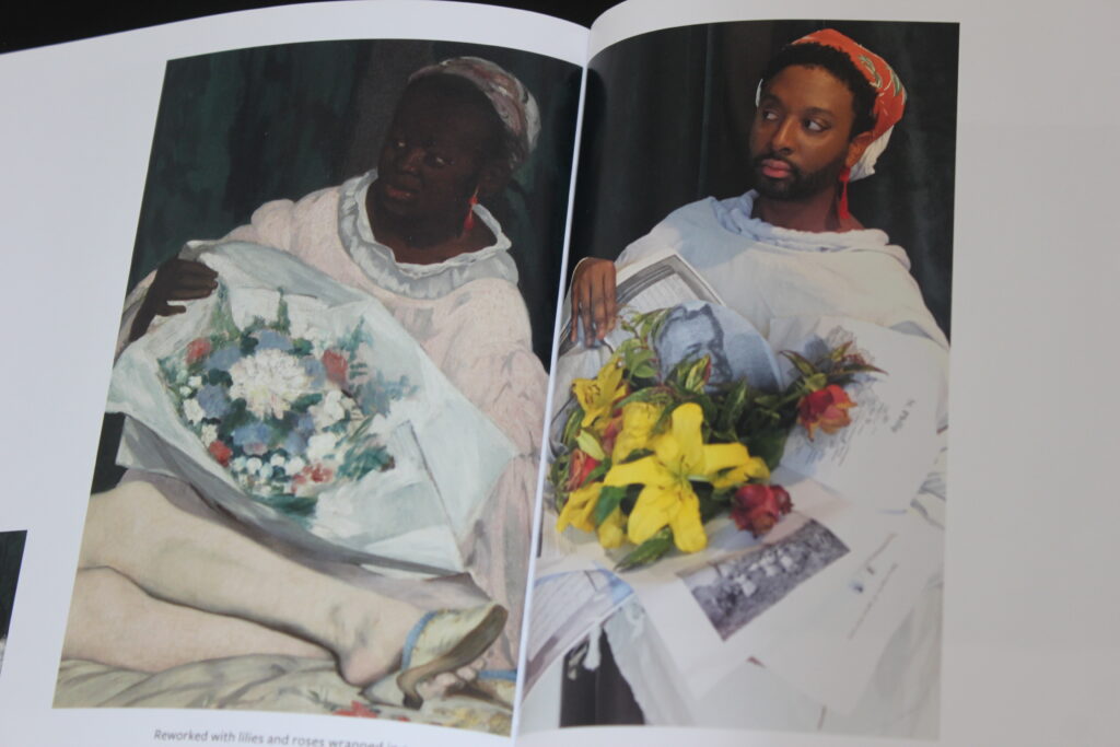 Laure het zwarte model in Olympia van Manet